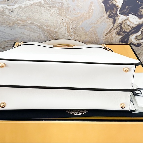 New! FENDI x VERSACE Medium Peekaboo ISEEU Vitello Nappa Fendace BaroqueSatchel - Picture 10 of 16